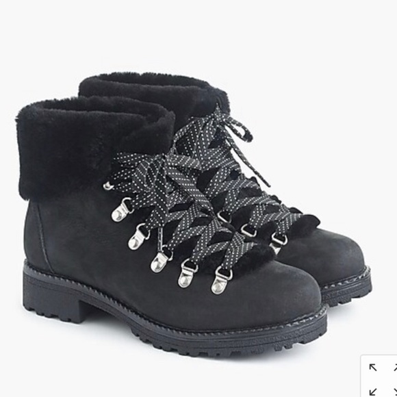 nordic genuine shearling cuff winter boot